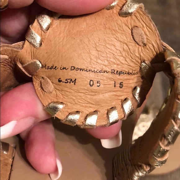 Jack Rogers gold flats 6.5 - Picture 5 of 5